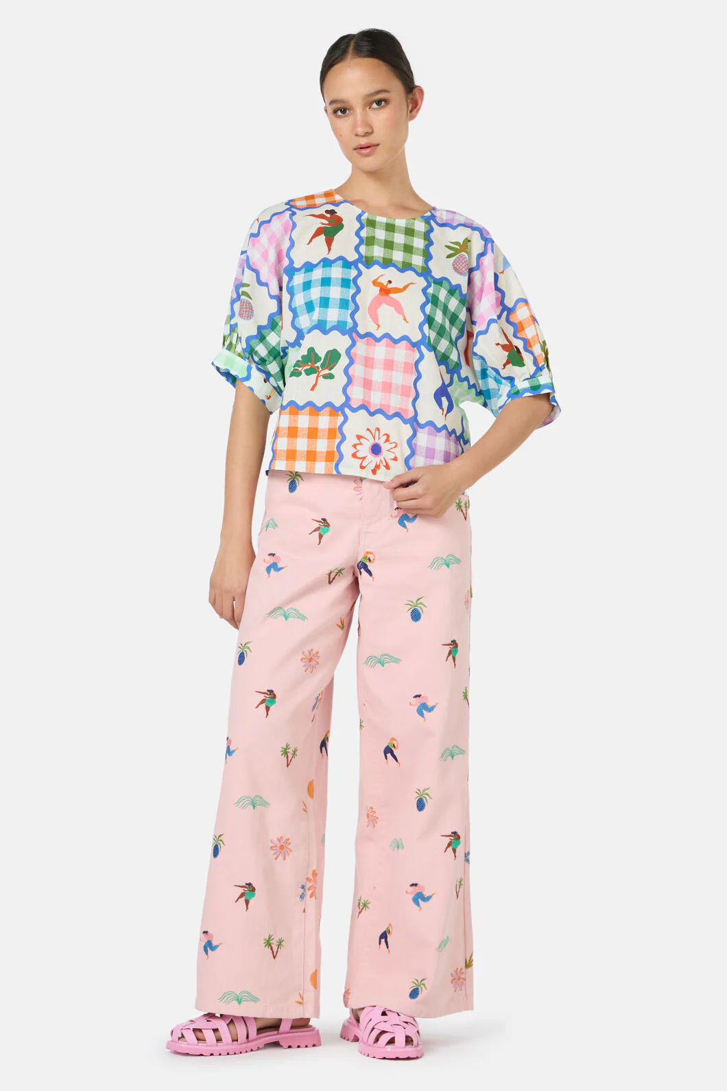 Hidden Paradise Patchwork Top - Image 2