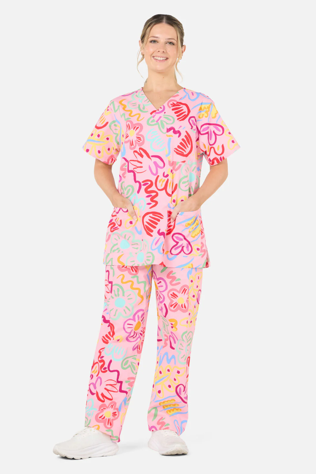 Holiday scrub set