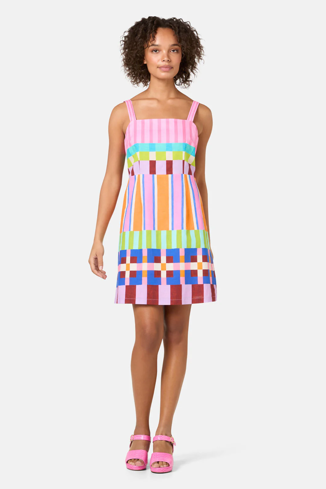 Holiday Stripe Mini Dress - Image 2