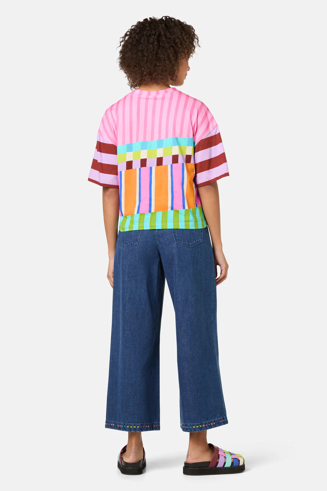 Holiday Stripe Relaxed Tee - Image 4