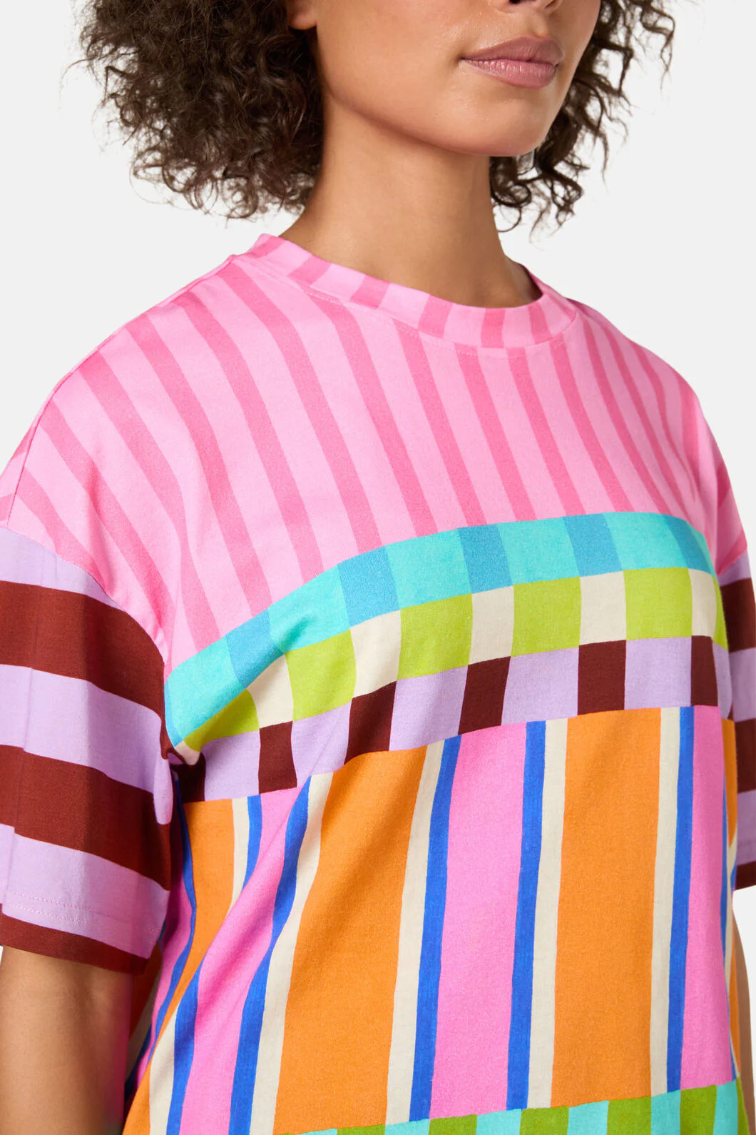 Holiday Stripe Relaxed Tee - Image 5
