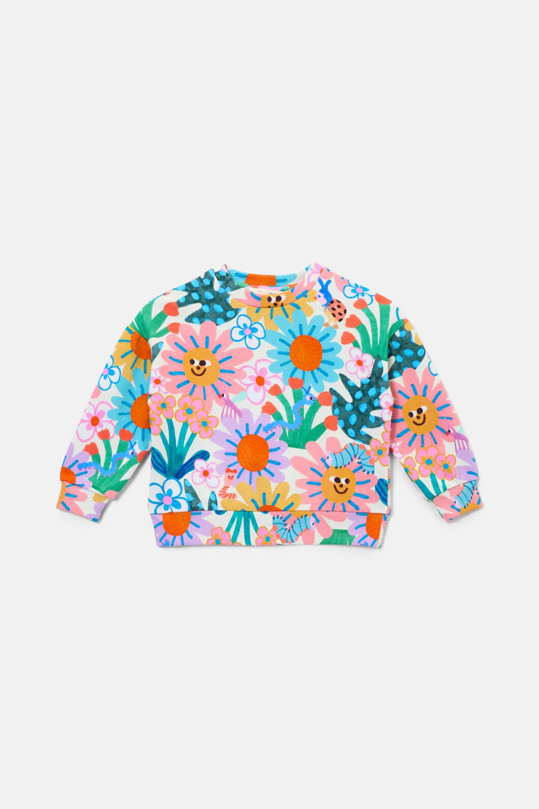 Hyper Floral Kids Sweater - Image 2