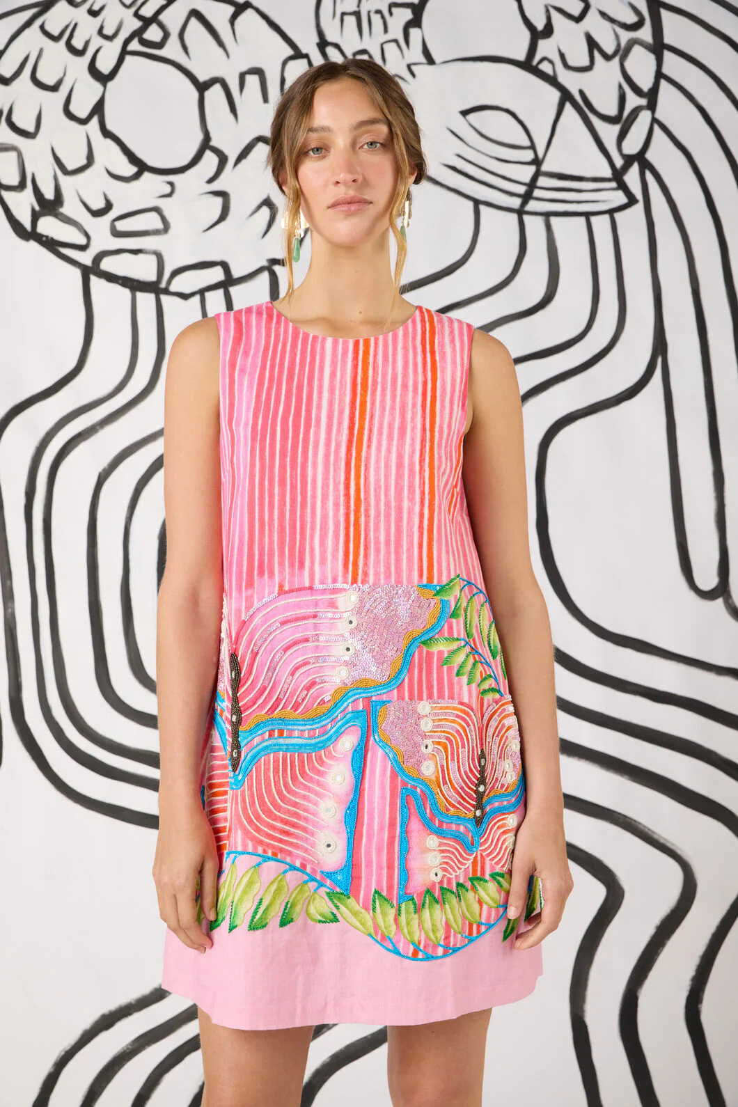 In Secret Print Shift Dress