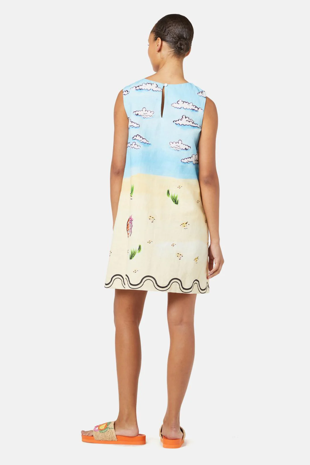 Inky Beach Shift Dress - Image 5