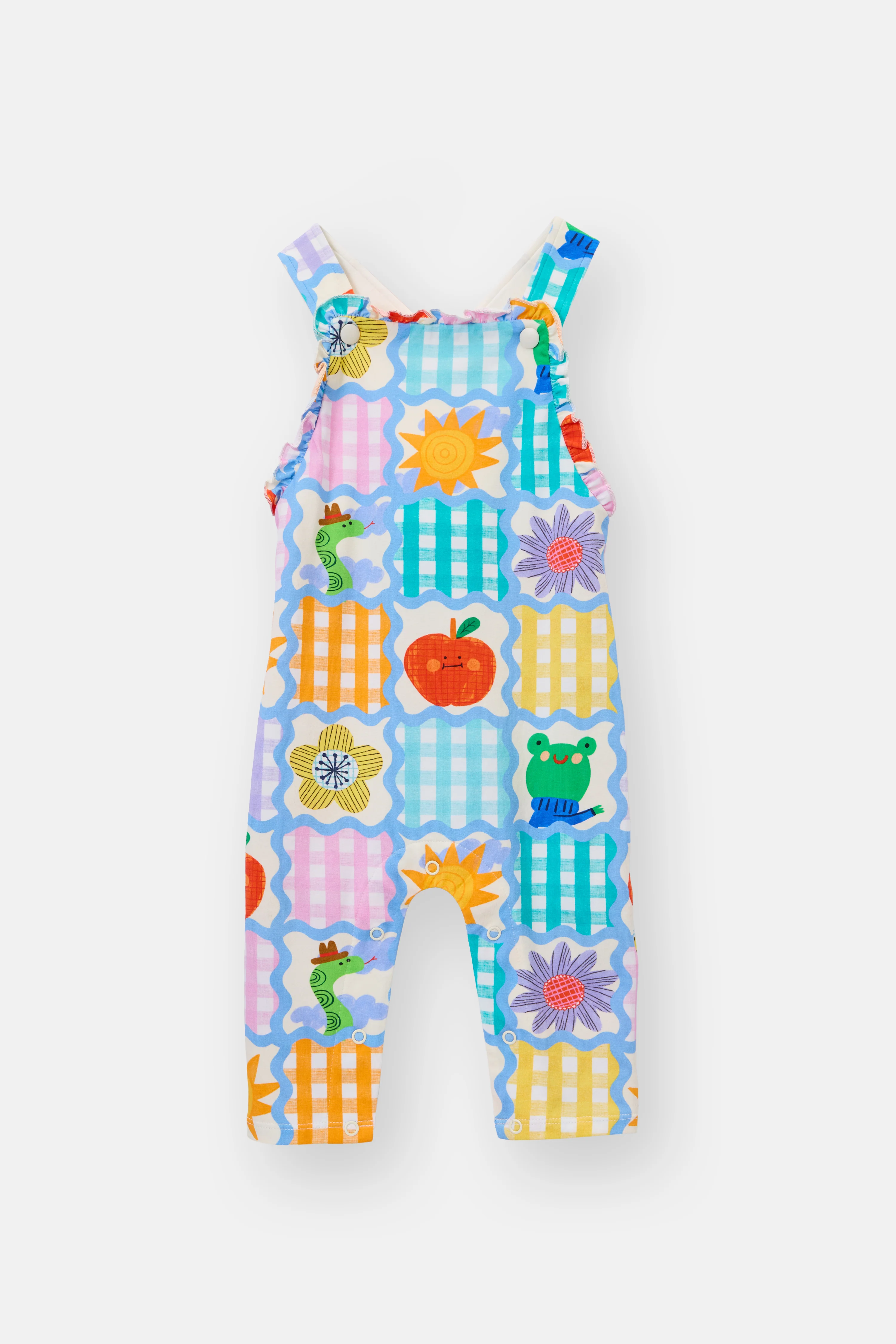 Jumble Check Baby Overalls - Image 2