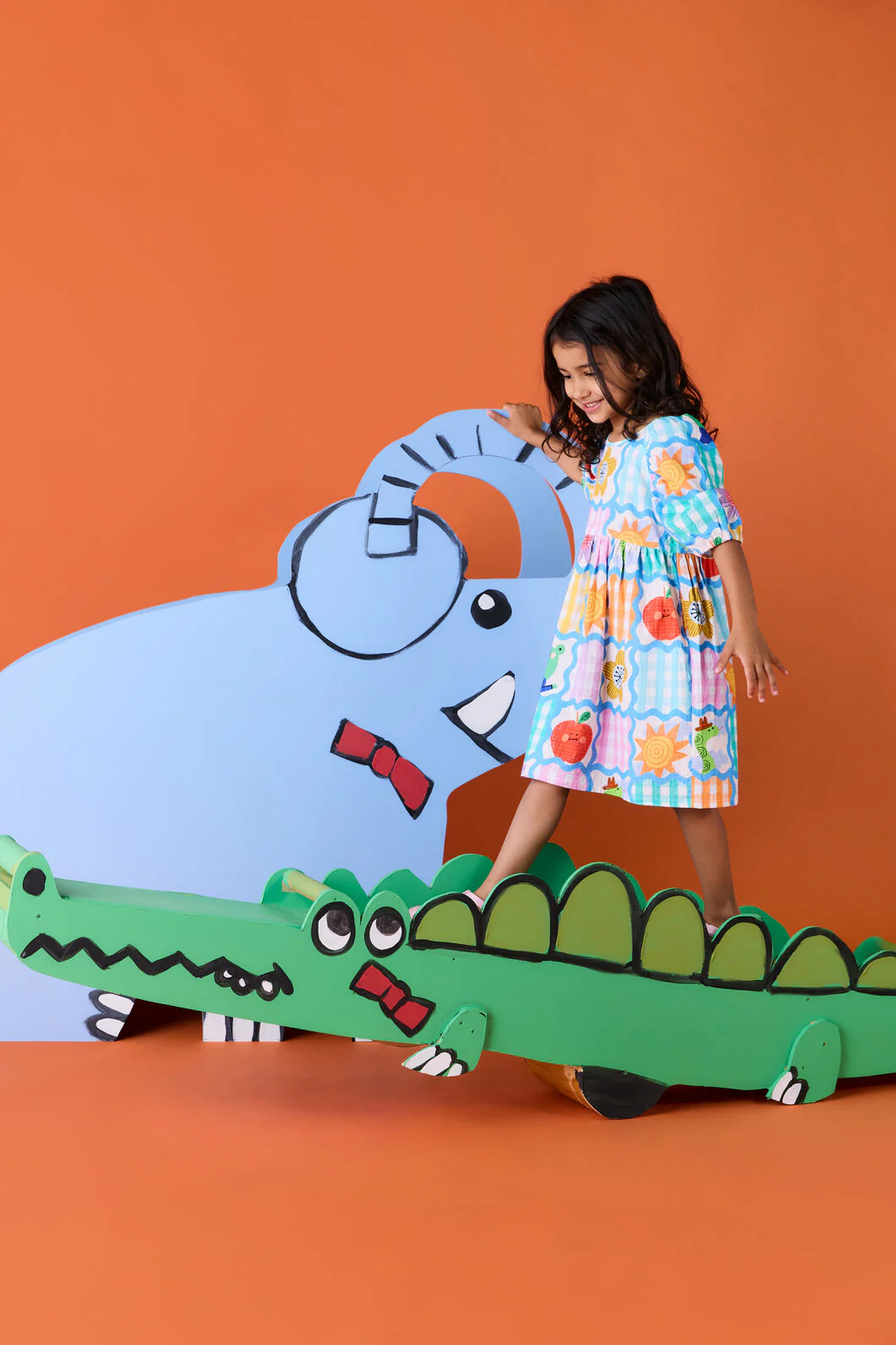 Jumble Check Kids Dress