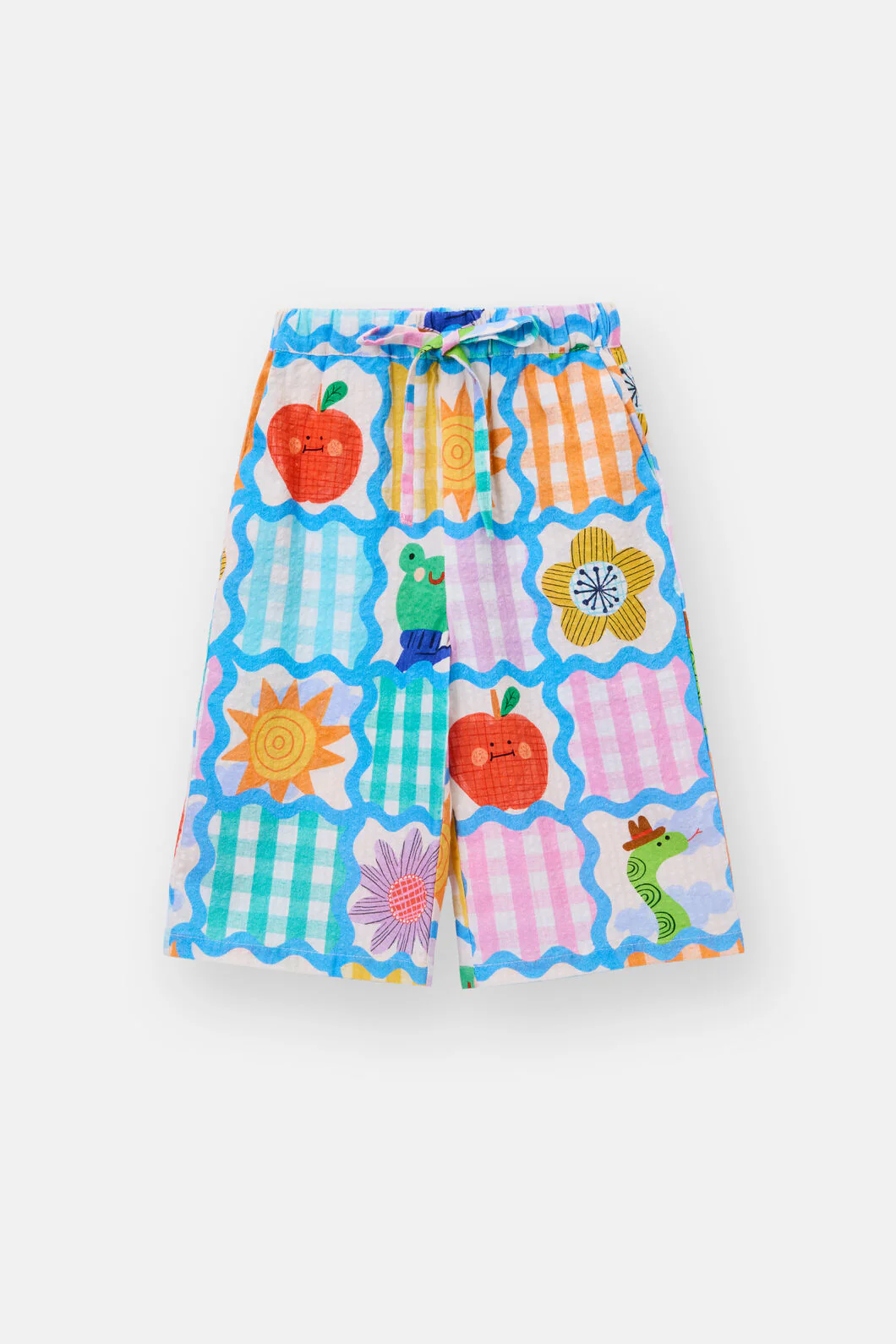 Jumble Check Kids Culotte Pants - Image 3