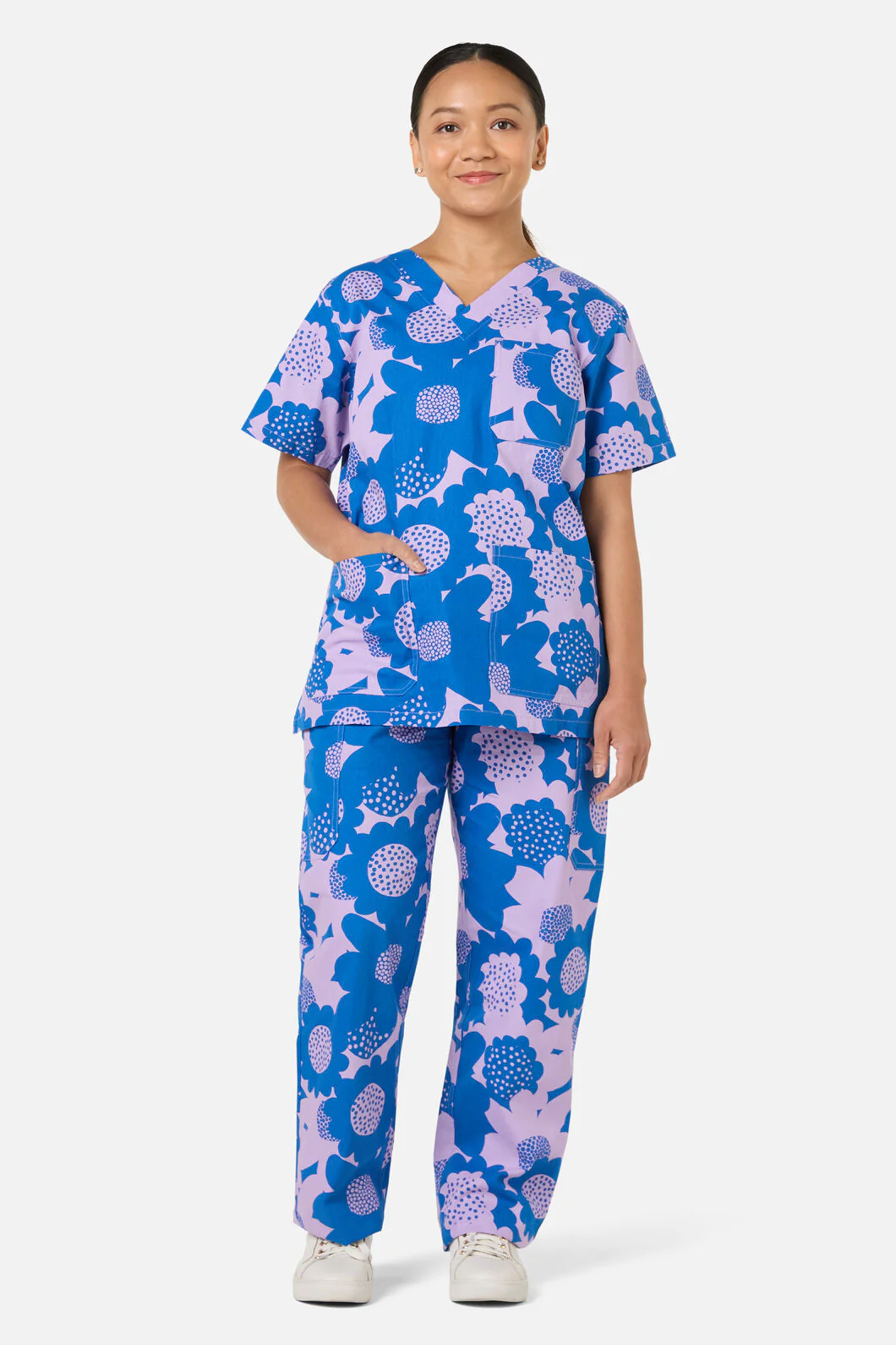 Jumbo Flowers Scrub Set