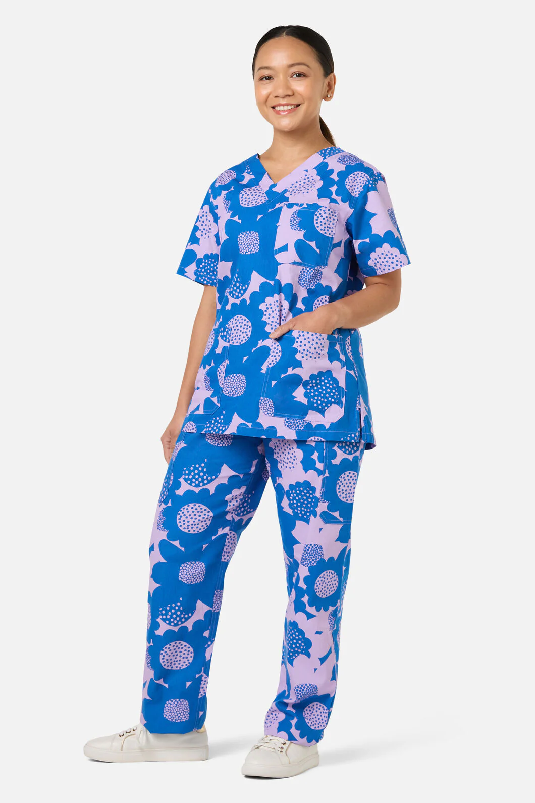 Jumbo Flowers Scrub Set - Image 2