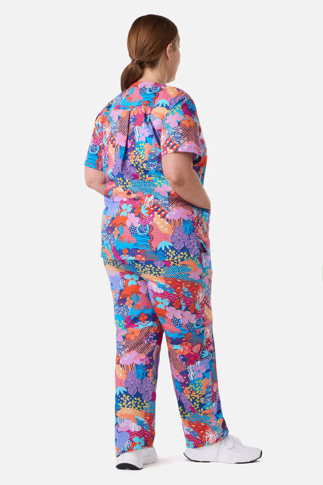 Kimono Collage Scrub Set - Image 4