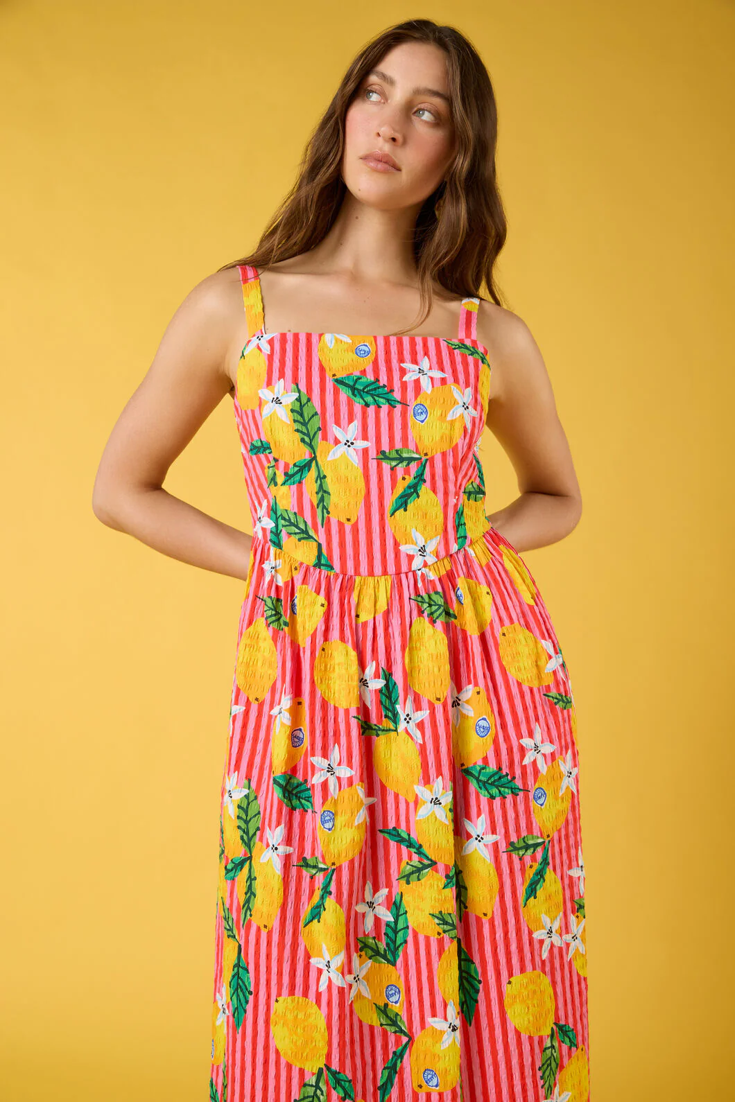 Lemonade Print Summer Dress