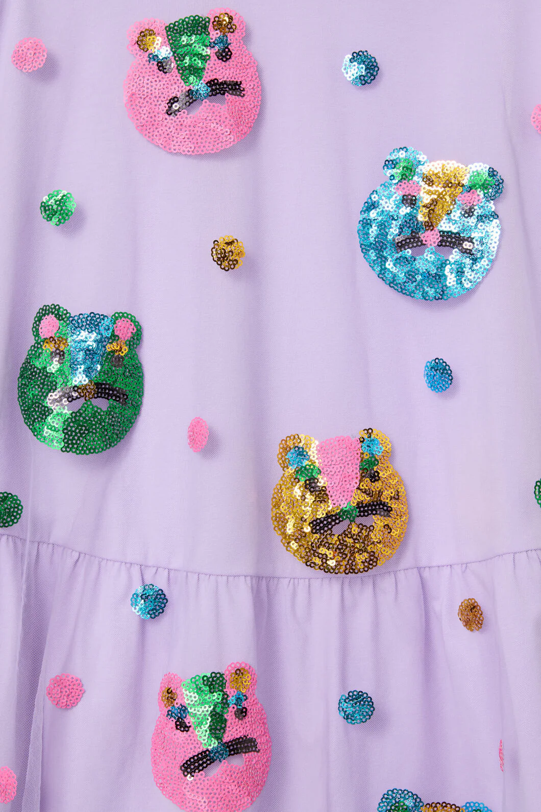 Leo Leopard Sequins Kids Dress - Image 3