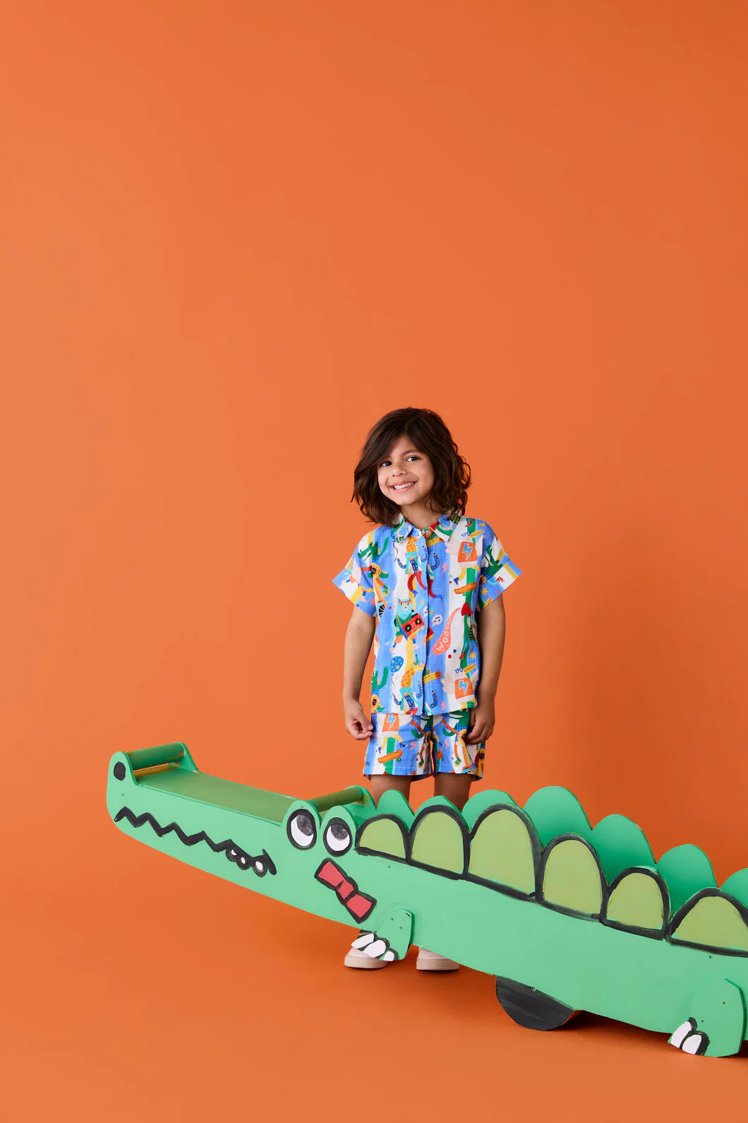 Lets Go Stripe Kids Shirt