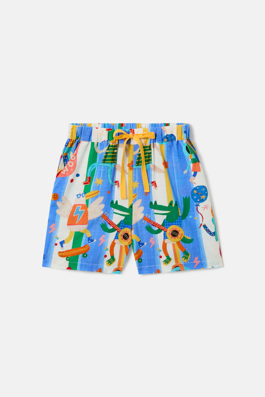 Lets Go Stripe Kids Shorts - Image 2
