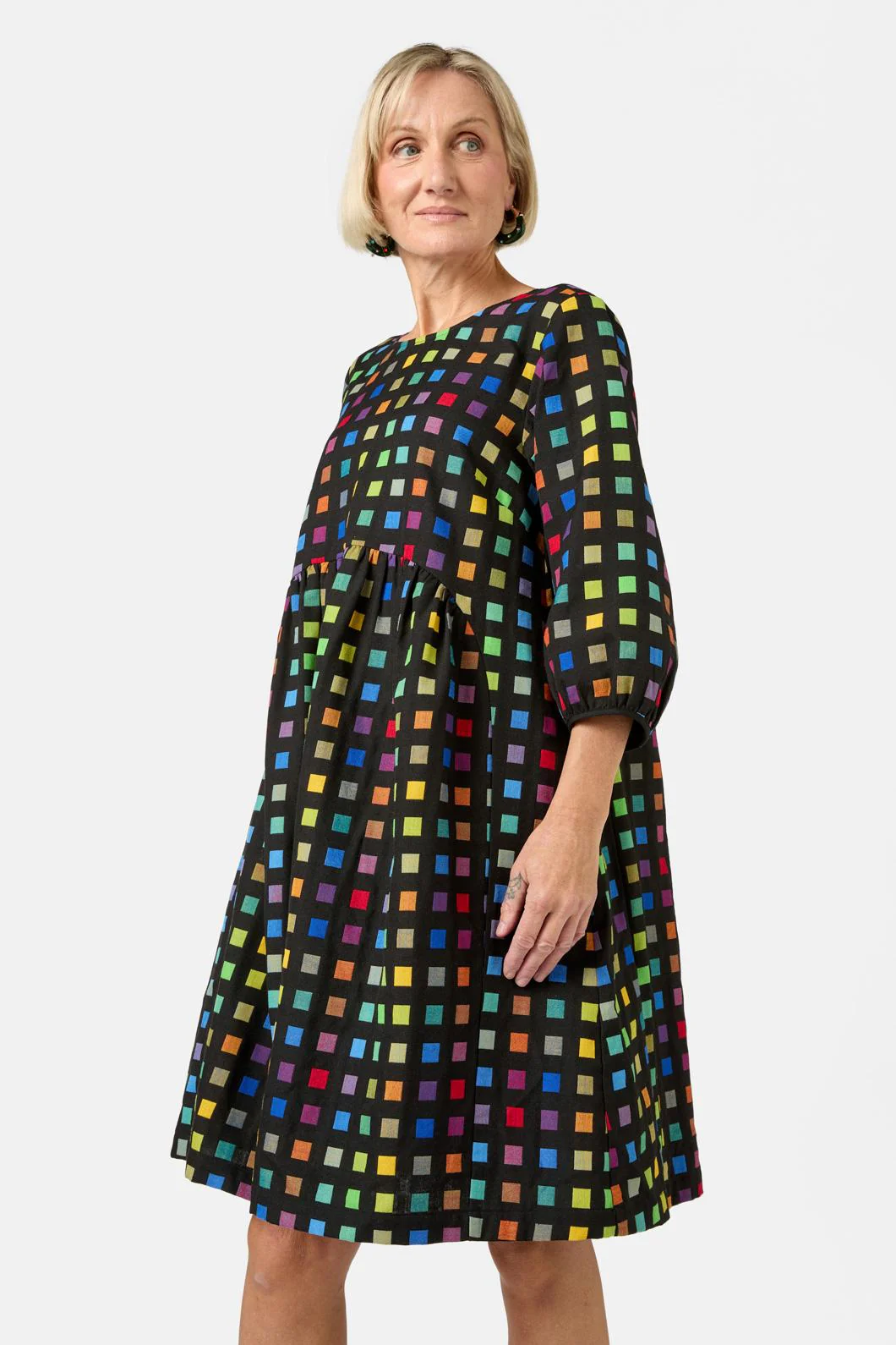 Light Up Check Smock Dress - Image 6
