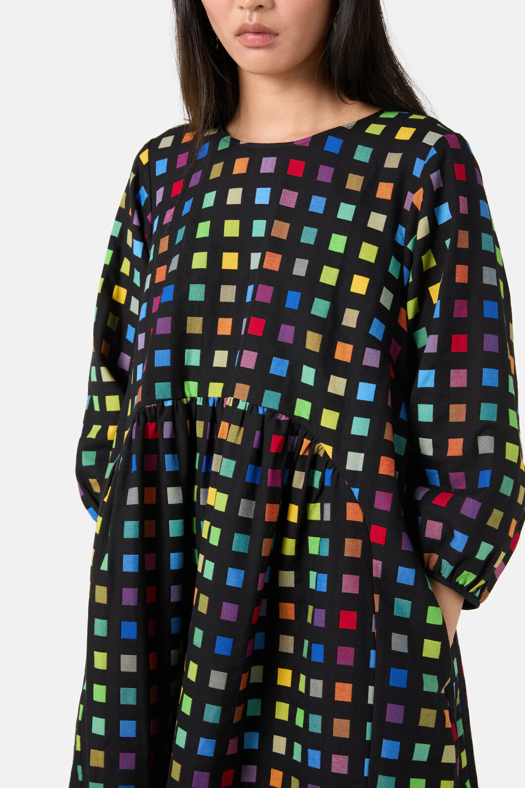 Light Up Check Smock Dress - Image 9