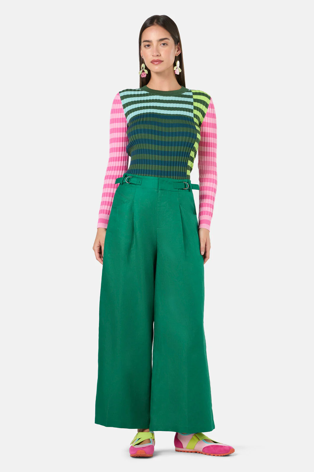 Linea Stripe Knit Top - Image 3