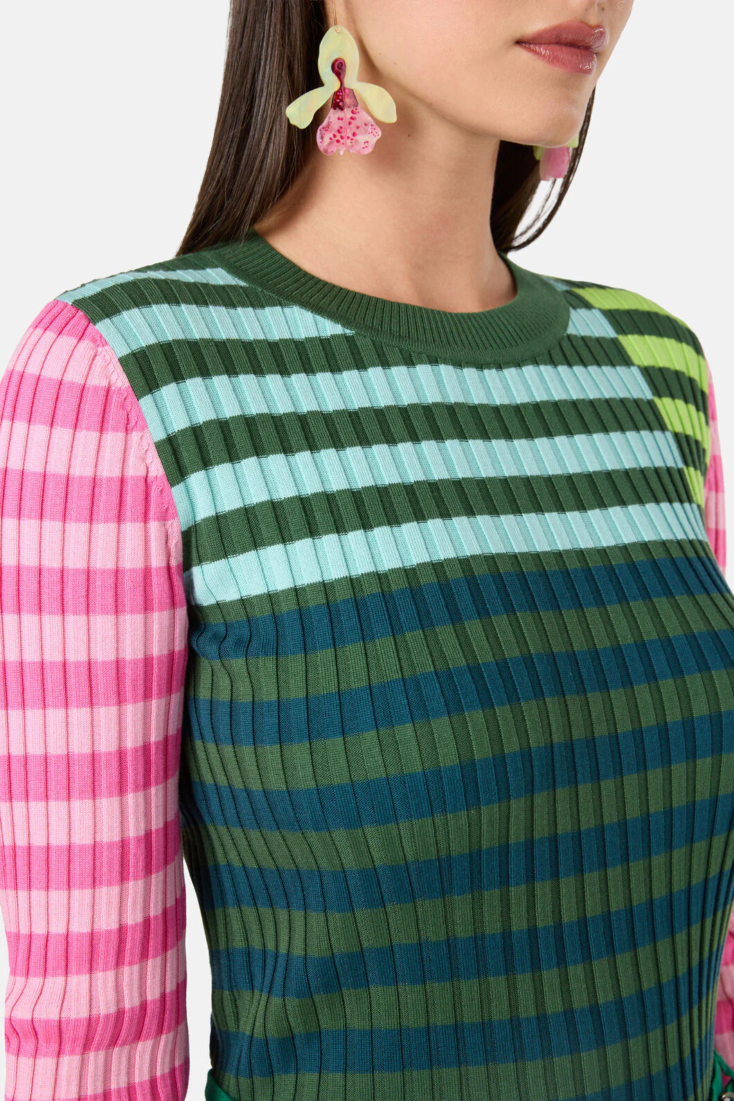 Linea Stripe Knit Top - Image 7