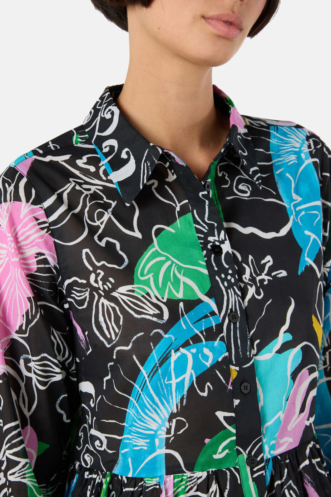 Linework Cotton Shirt - Image 7
