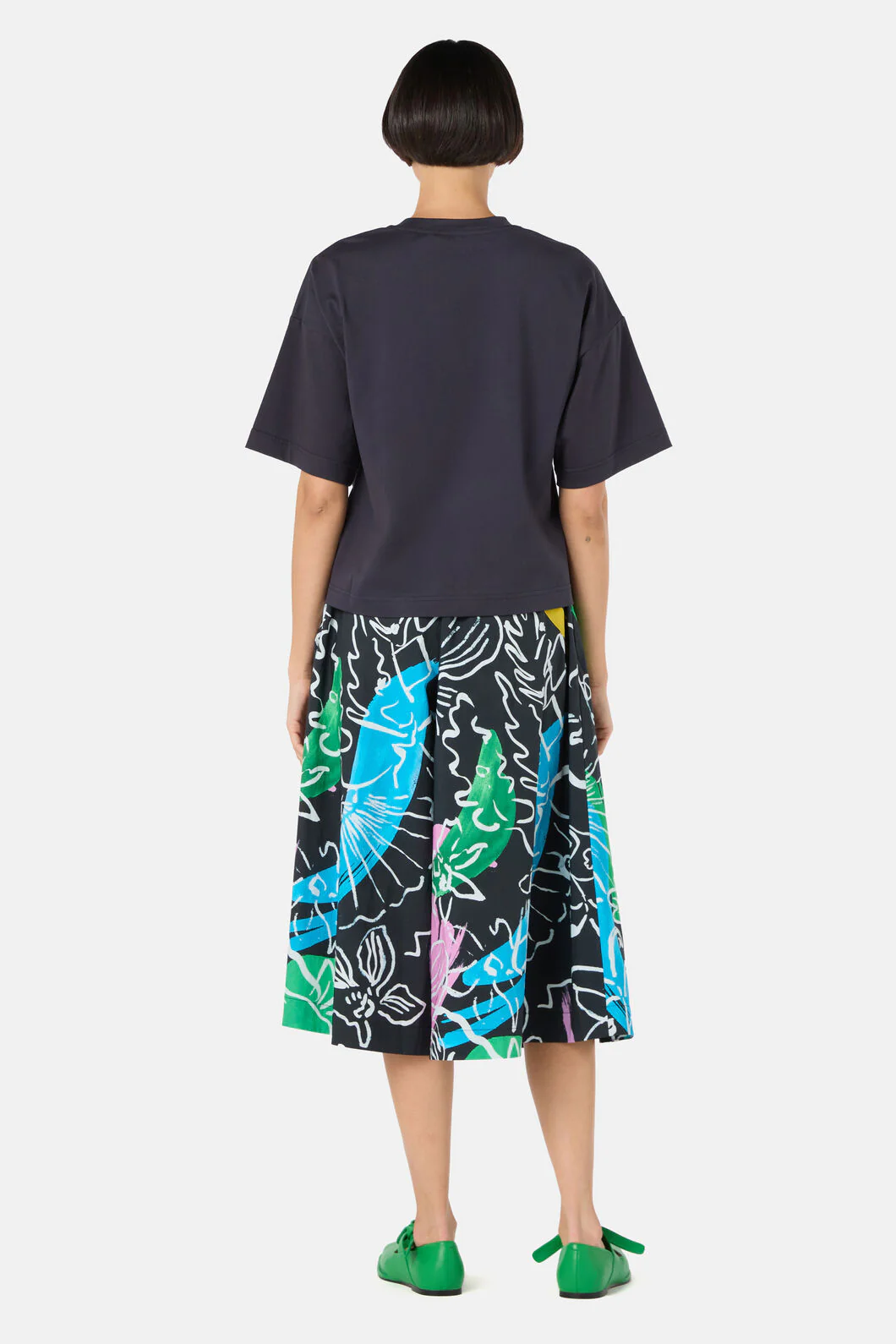 Linework Embroidered Relaxed Tee - Image 4