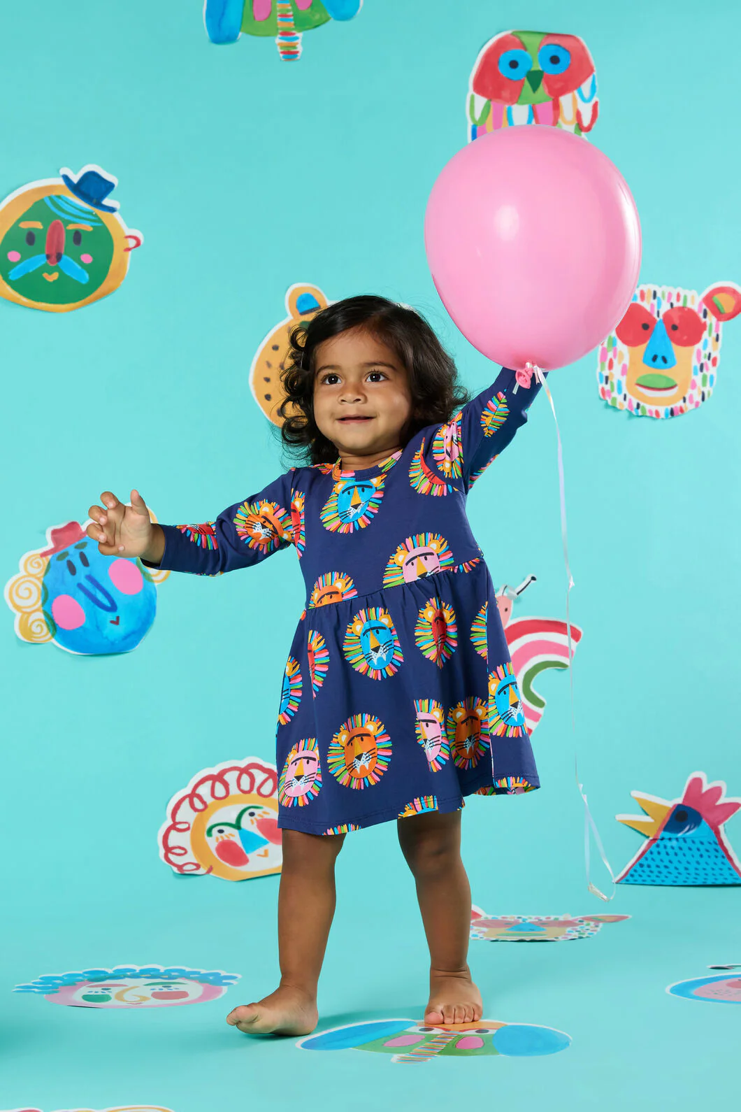 Lion Spot Baby Dress