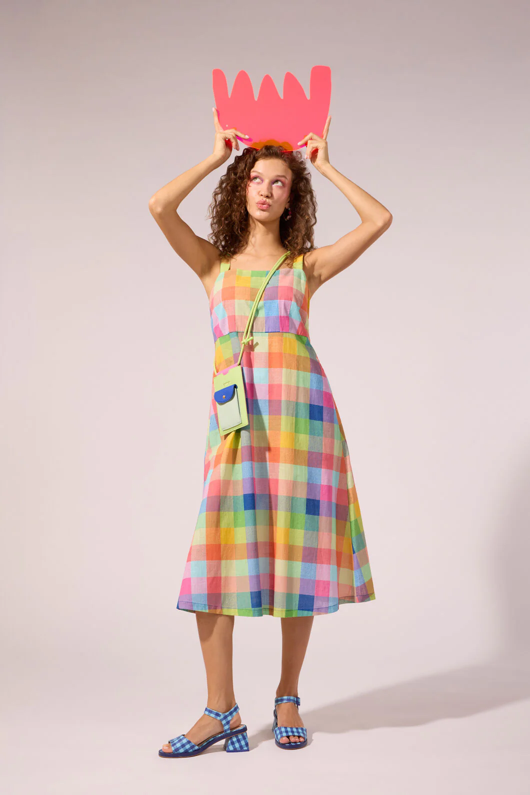 Little Checks Midi Dress