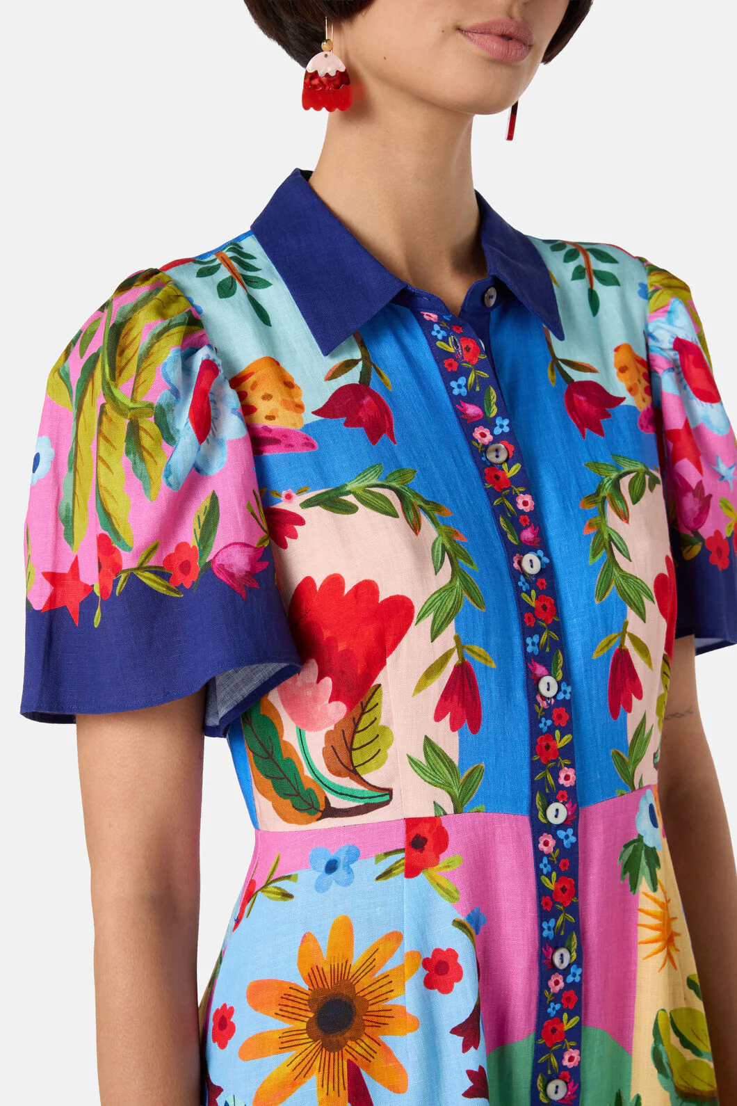 Little Things Placement Shirt Dress - Image 7