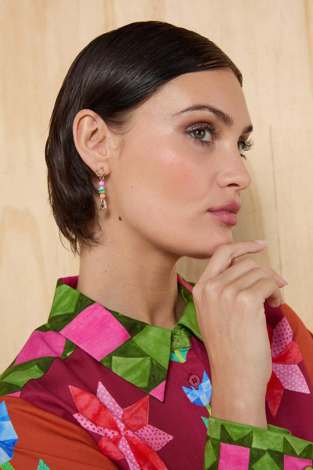 Lost And Found Beaded Stud - Image 2