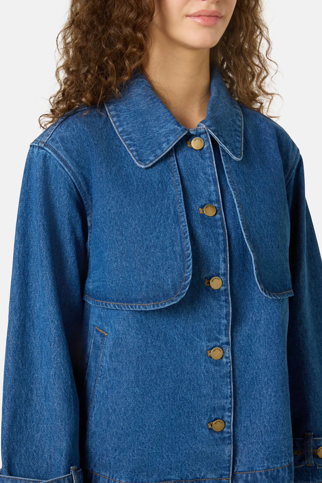 Margaux Cropped Denim Jacket - Image 5