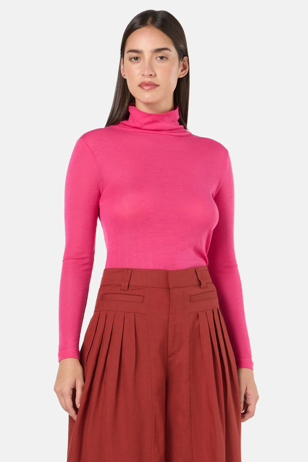 Merino Polo Top