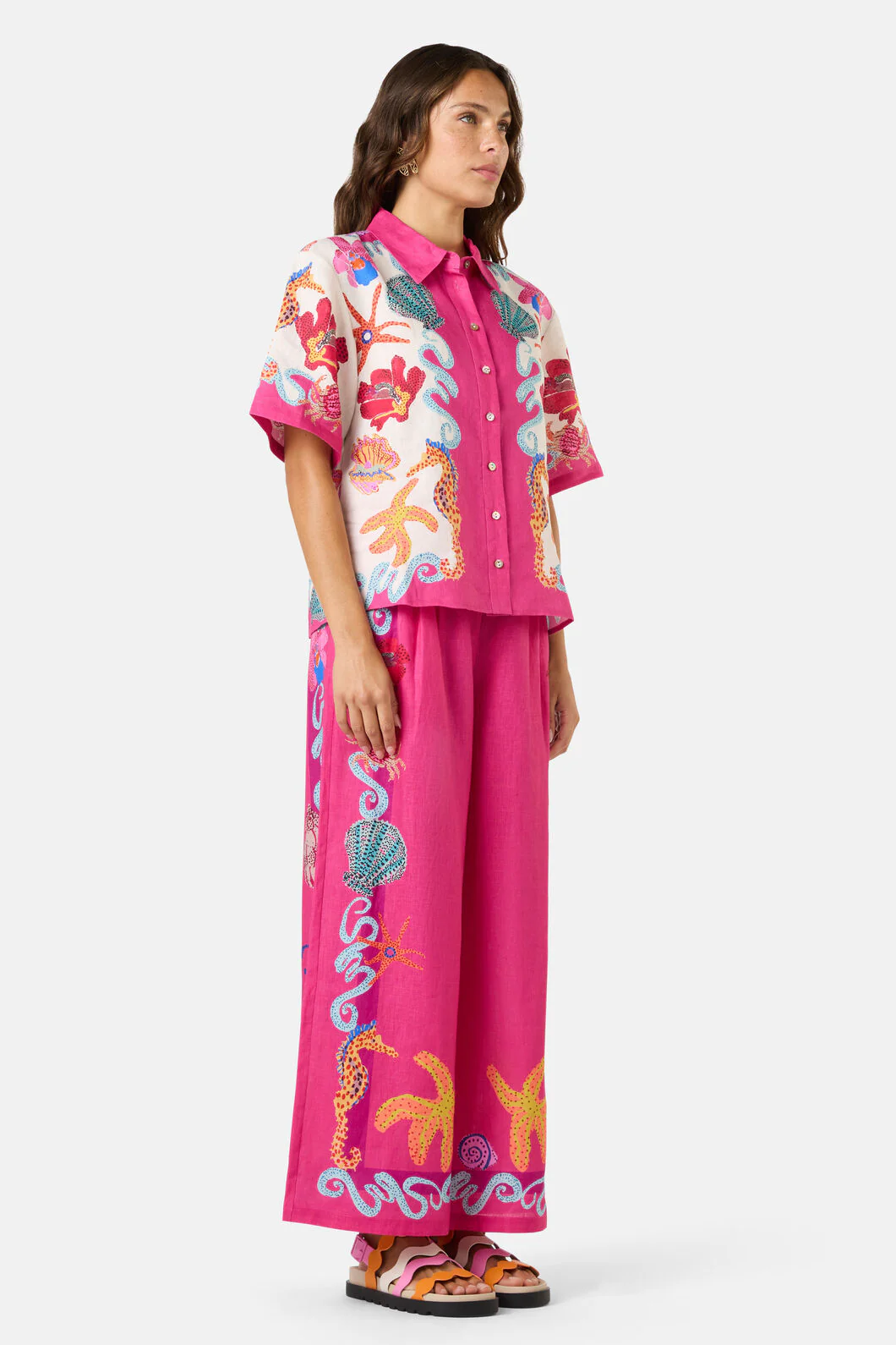 Mermaid Resort Print Shirt - Image 5