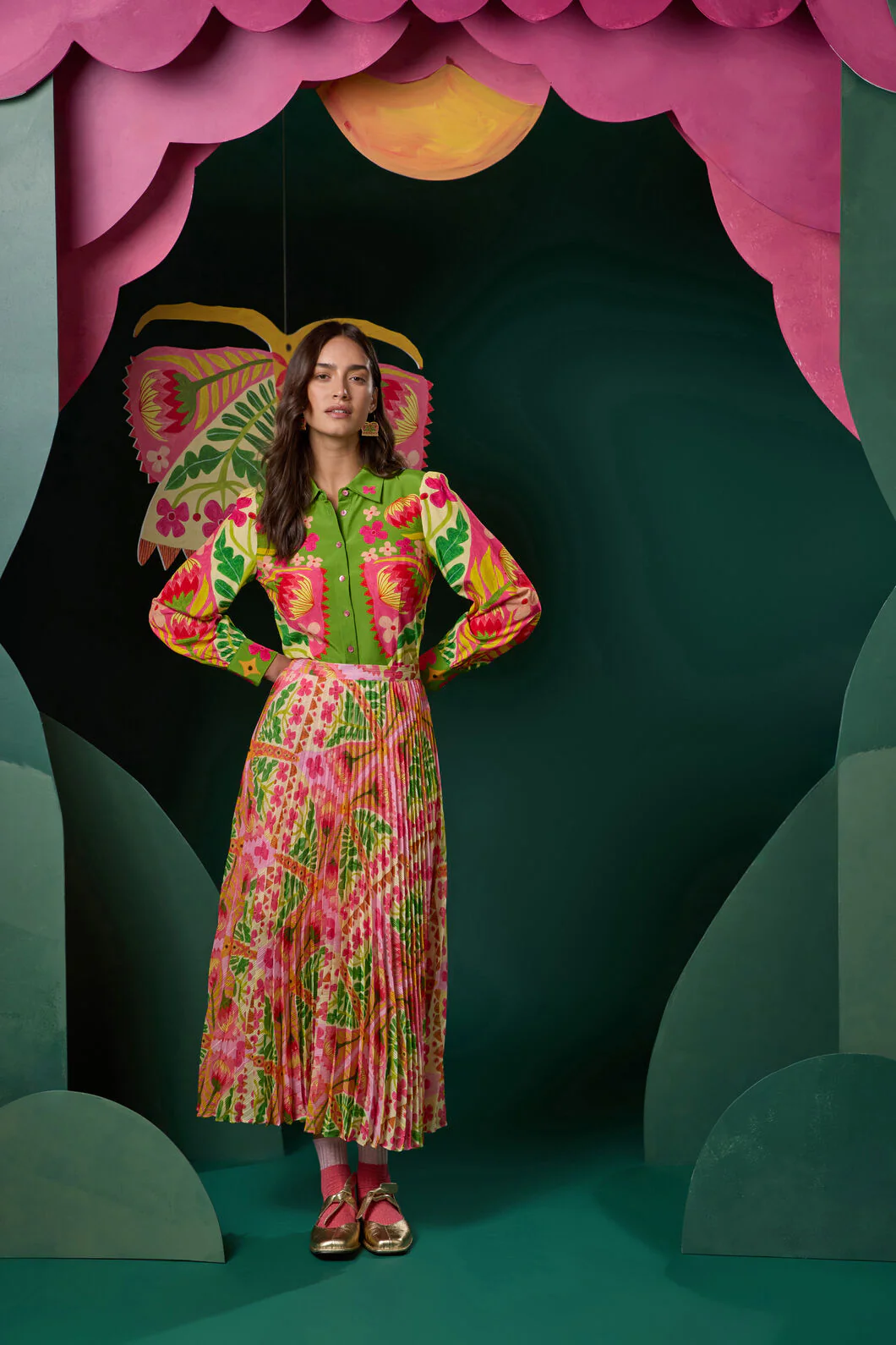 Metamorphosis Pleat Skirt