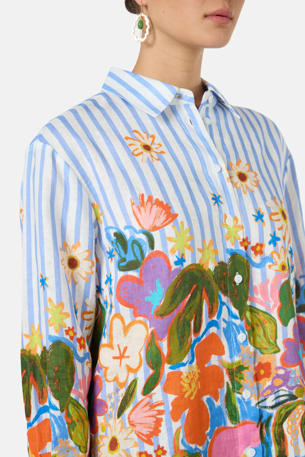 Midnight Garden Stripe Shirt - Image 6