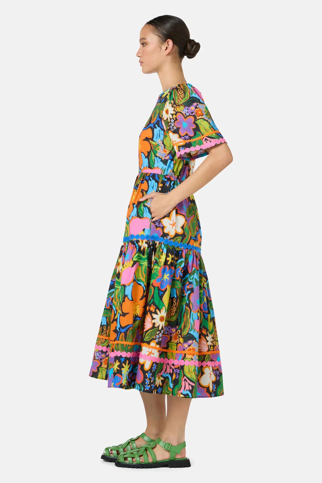 Midnight Garden Tiered Dress - Image 3