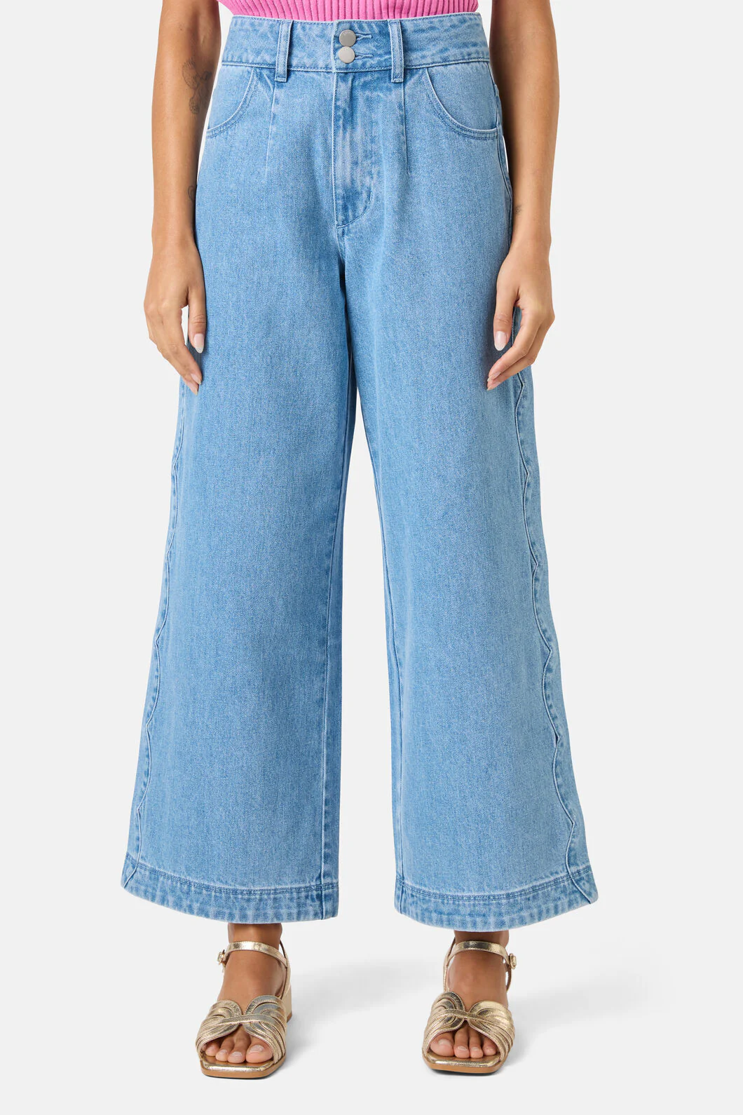 Mimi Denim Culotte - Image 4