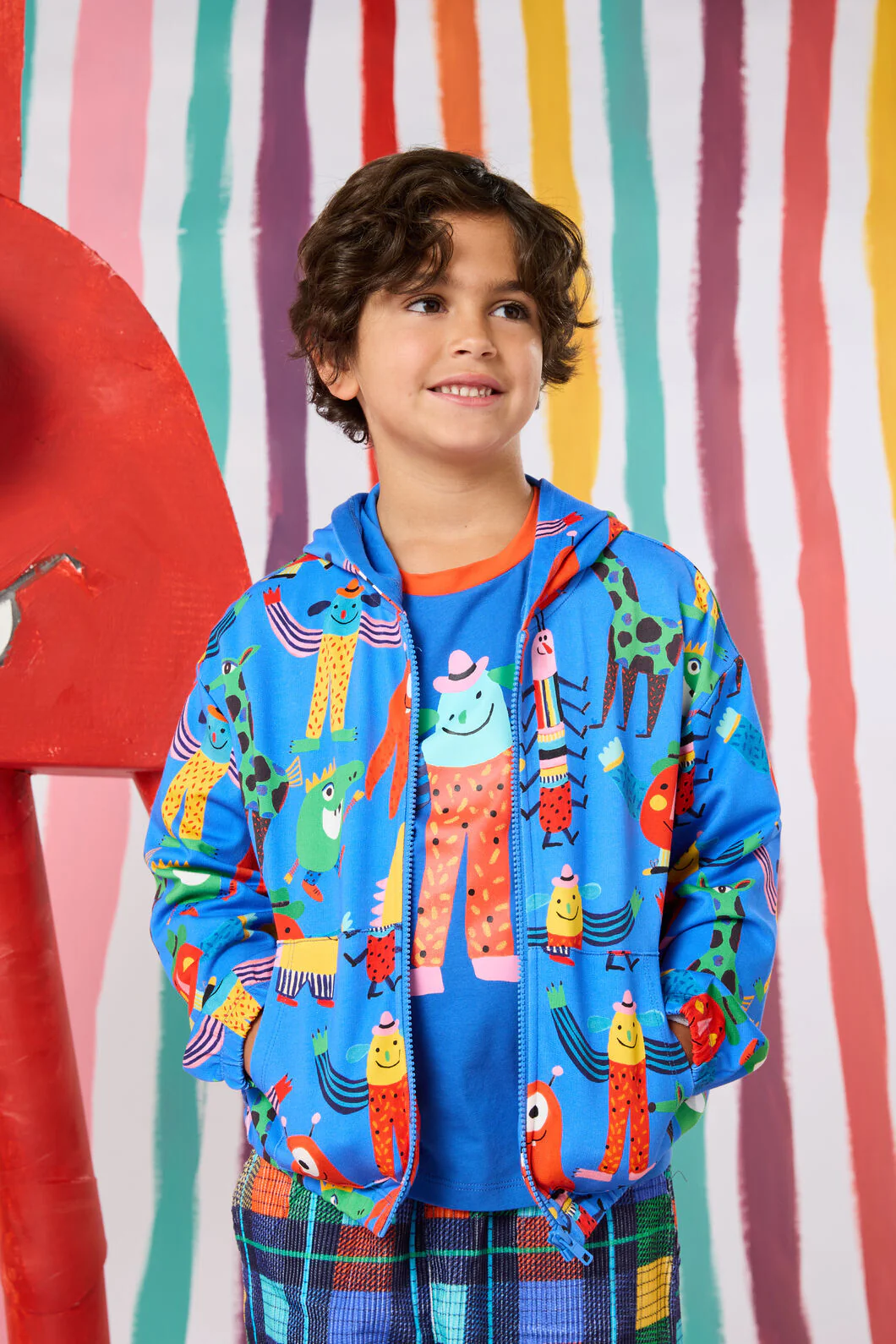Monster Play Kids Zip Up Hoody