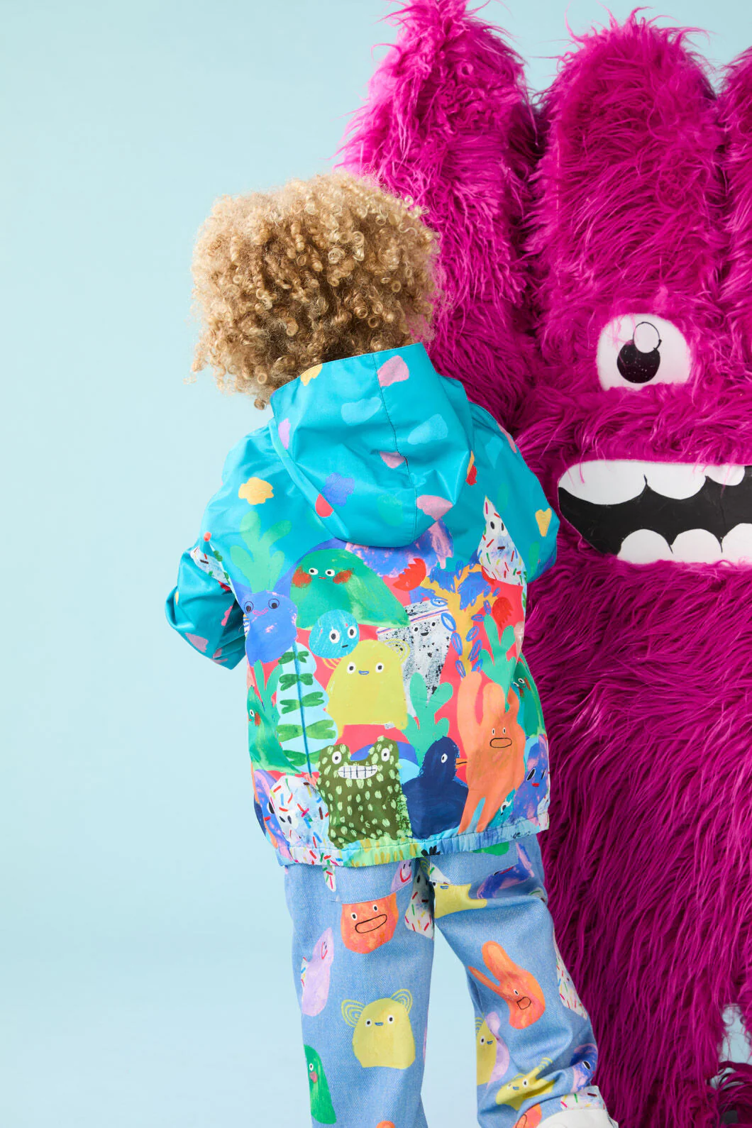 Monsters Kids Border Raincoat - Image 5