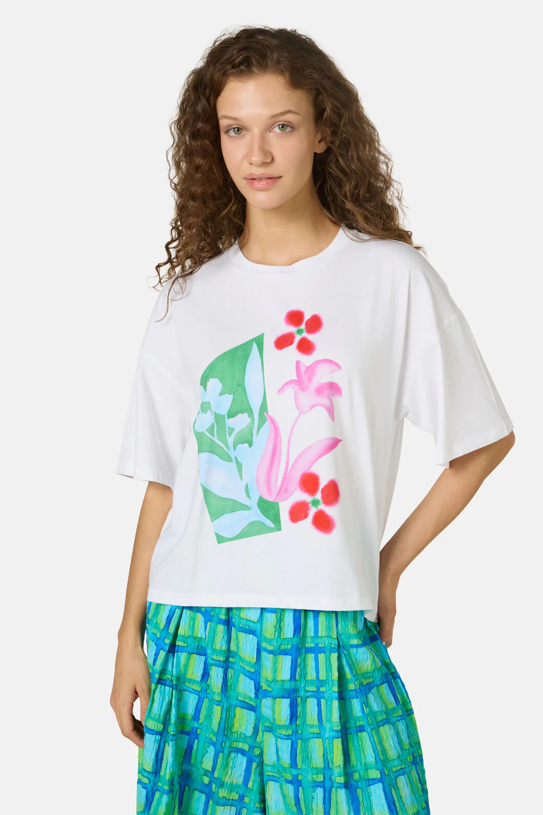 Montage Print Relaxed Tee
