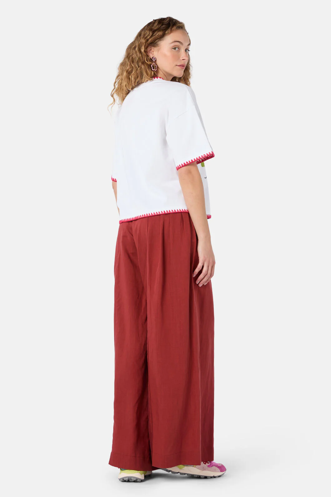 Morocco Embroidered Relaxed Tee - Image 4