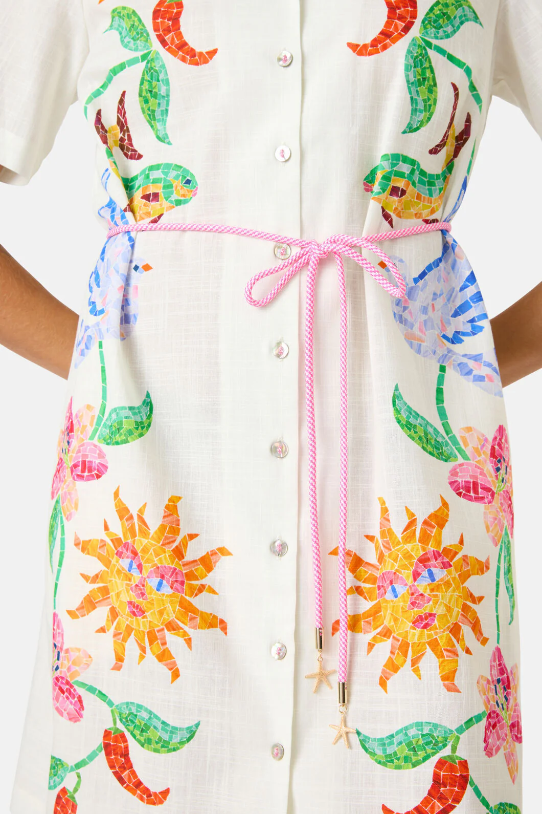 Mosaic Mile Cotton Shirt Dress - Image 7