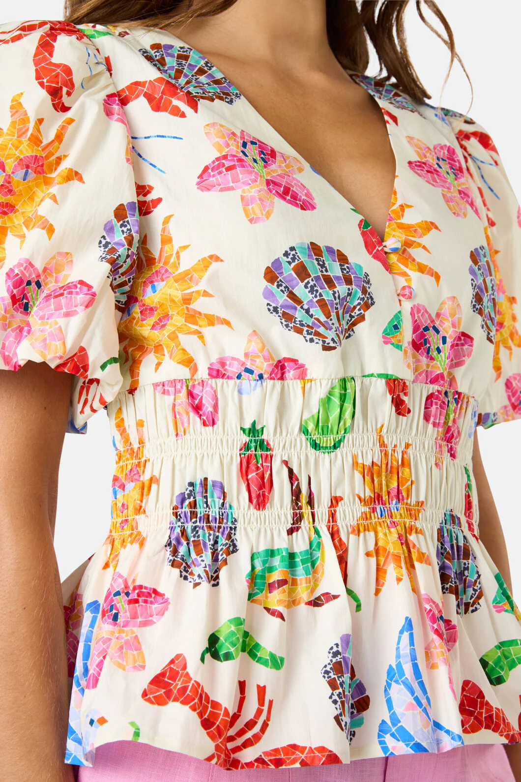 Mosaic Mile Poplin Top - Image 7