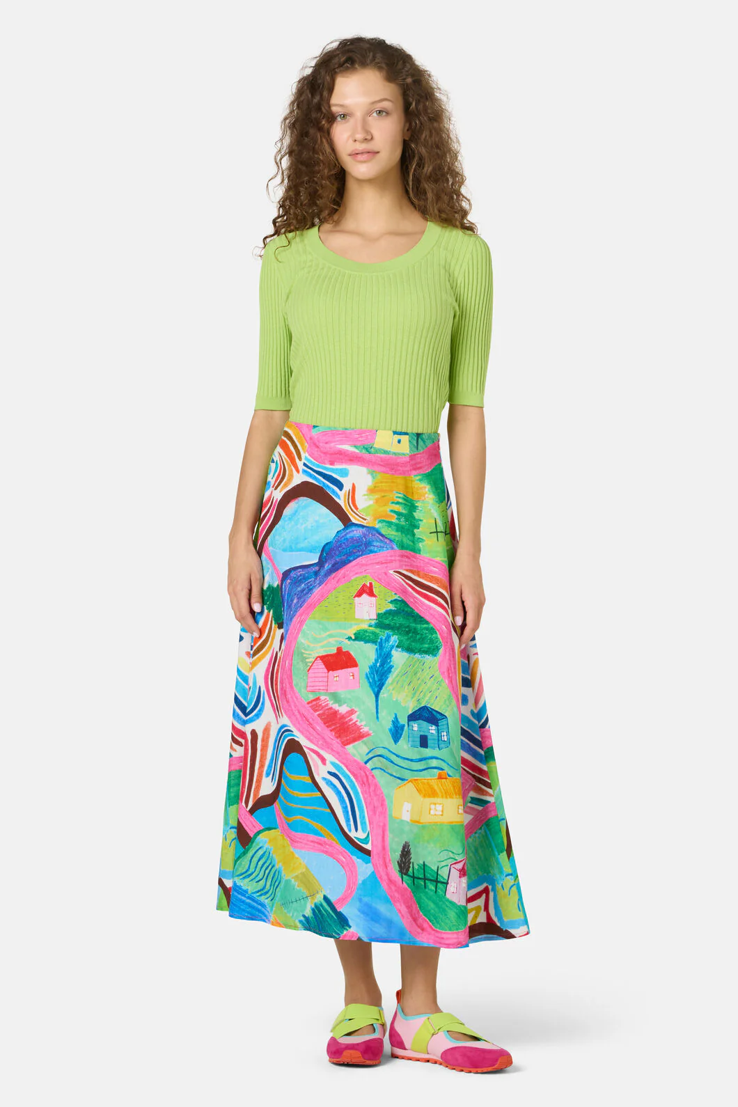 Mountain Magic Midi Skirt