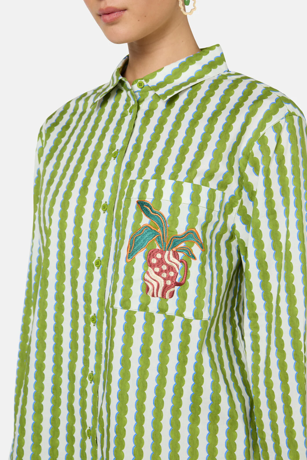 Natural Form Stripe Shirt - Image 7