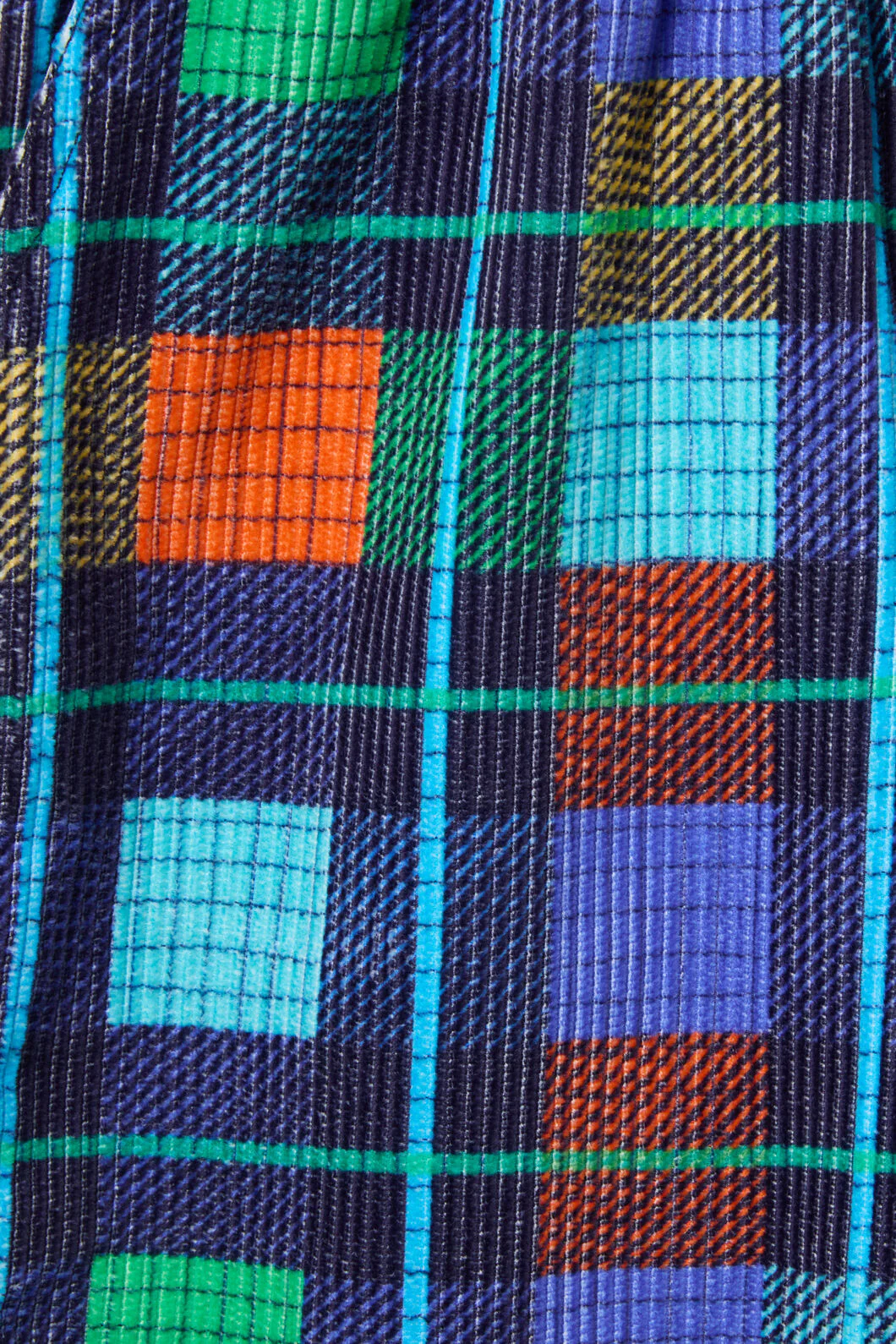 Navy Check Kids Cord Pant - Image 4