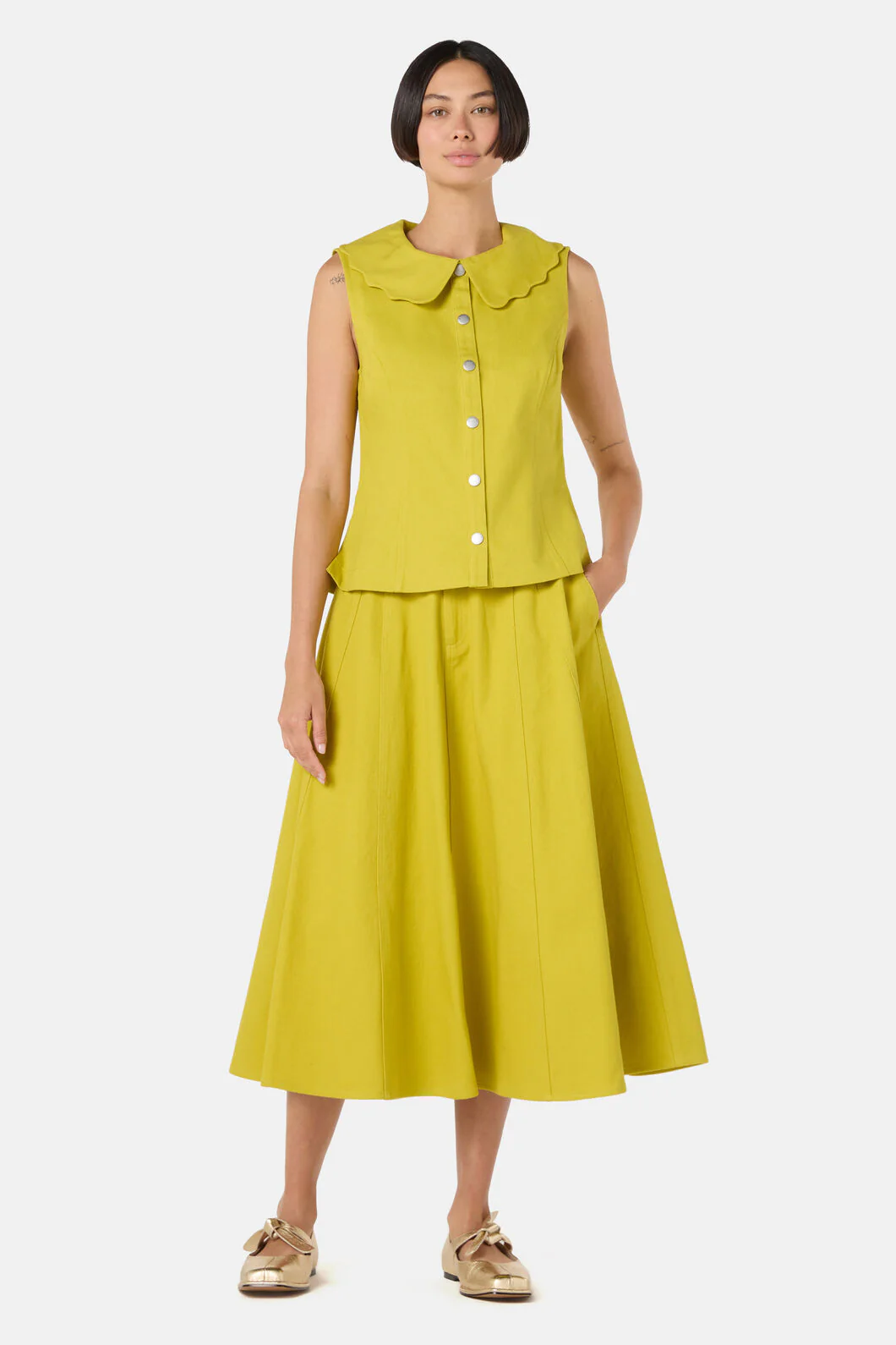 Olive Garden Denim Top - Image 2