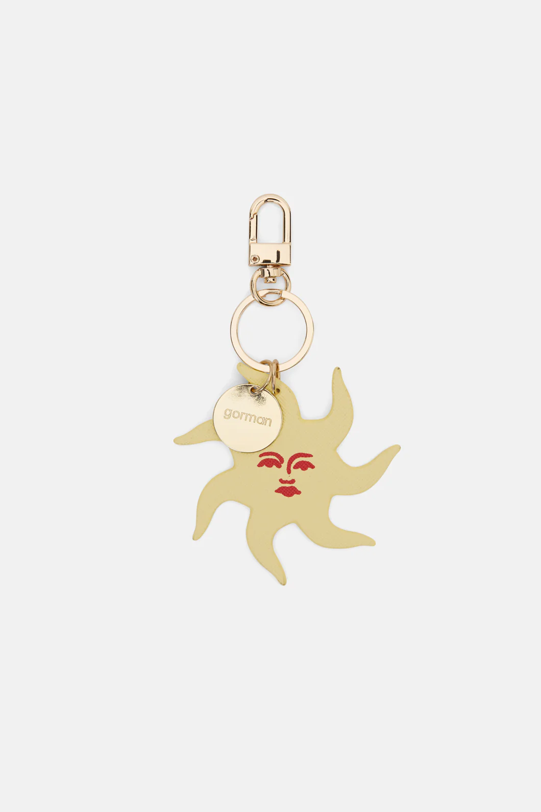 Orange Sun Key Ring