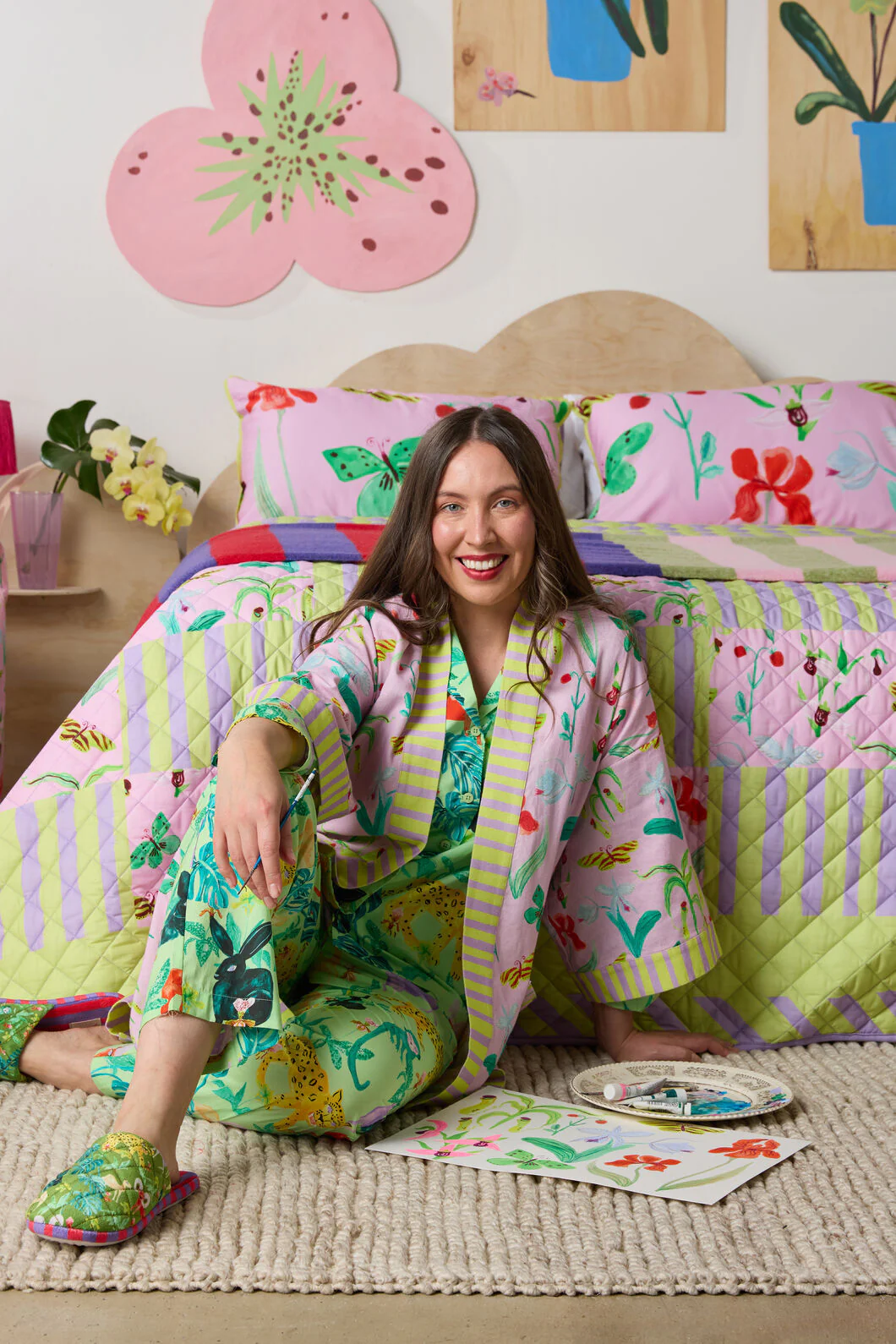 Orchid Safari Long PJ Set