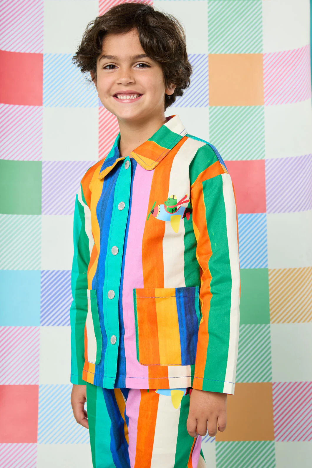 Painted Stripe Kids Jacket
