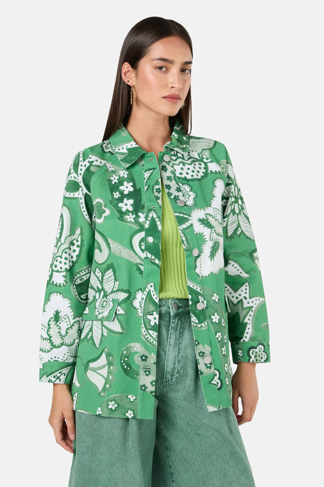 Paisley Parade Denim Shacket