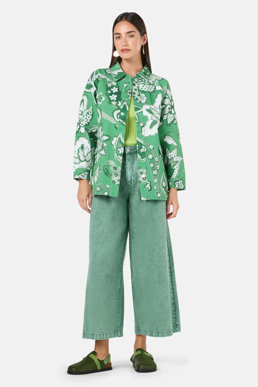 Paisley Parade Denim Shacket - Image 2